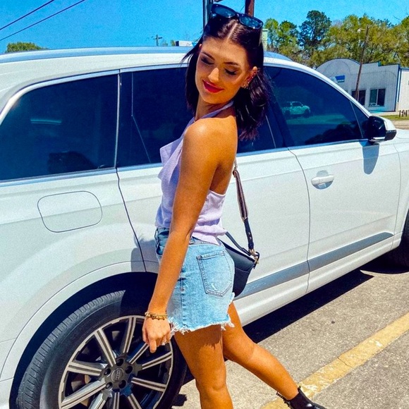 LE LIS Collection Halter Top - Size Medium in “Apricot” - Picture 2 of 7